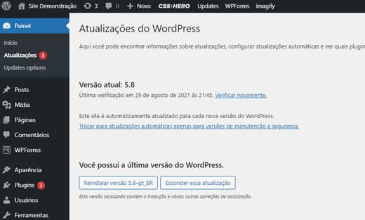 Como manter seu site WordPress atualizado