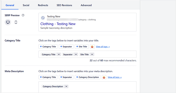 Add WooCommerce category details in AIOSEO