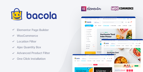 Bacola - Grocery Store and Food eCommerce Theme - tema WordPress
