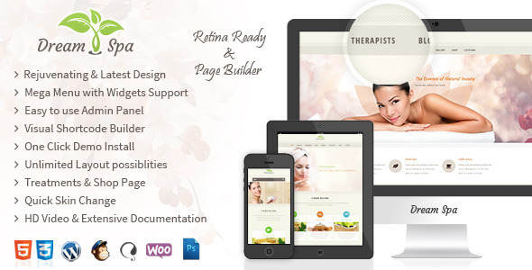 Dream Spa - Salon WordPress - tema WordPress