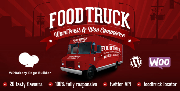 Food Truck & Restaurant 20 Styles - WP Theme - tema WordPress