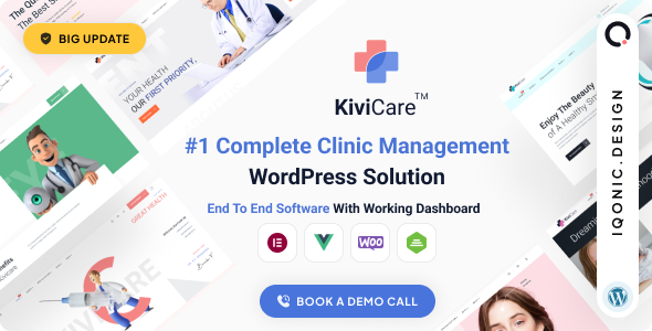 KiviCare - Medical & Health WordPress Theme for Clinics - tema WordPress