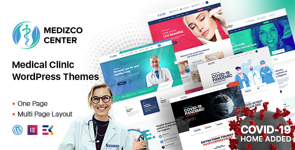 Medizco - Medical Health & Dental Care Clinic WordPress Theme - tema WordPress