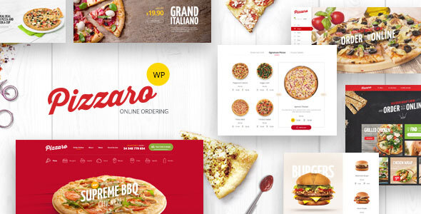 Pizzaro - Fast Food & Restaurant WooCommerce Theme - tema WordPress