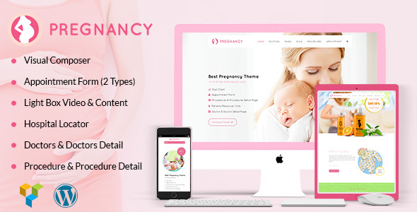 Pregnancy - IVF Fertility Medical Clinic WordPress Theme - tema WordPress