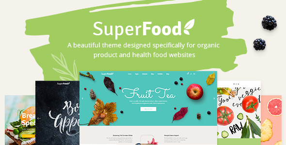 Superfood - Organic Food Products WordPress Theme - tema WordPress