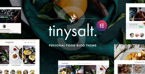 TinySalt - Personal Food Blog WordPress Theme - tema WordPress