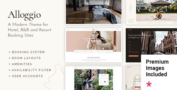 Alloggio - Hotel Booking WordPress Theme - tema WordPress