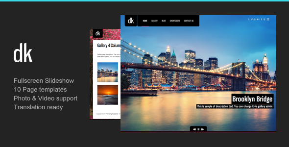 DK | Photography WordPress - tema WordPress