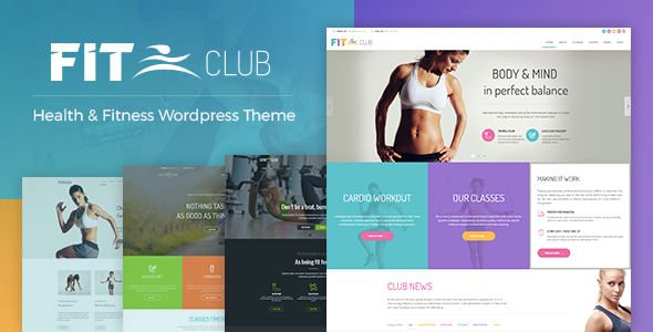 Fitness Club - Health & Gym WordPress Theme - tema WordPress