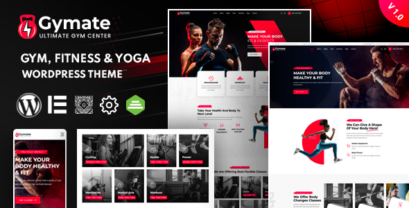Gymat -  Fitness and Gym WordPress Theme - tema WordPress