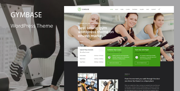 GymBase - Gym Fitness WordPress Theme - tema WordPress
