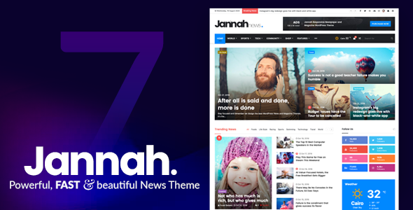 Jannah - Newspaper Magazine News BuddyPress WordPress Theme - tema WordPress