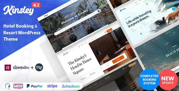 Kinsley - Hotel Booking Theme - tema WordPress