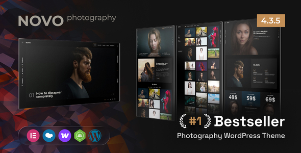 Novo - Photography WordPress - tema WordPress