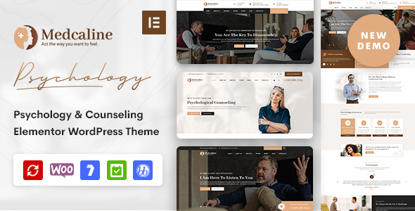 Medcaline - Psychology & Counseling WordPress Theme - tema WordPress
