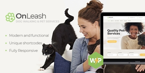 OnLeash | Dog Walking & Pet Veterinary WordPress Theme - tema WordPress