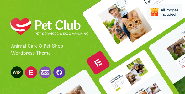 Pets Club - Pet Care WordPress Theme + Shop - tema WordPress