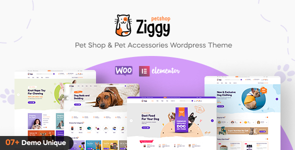 Ziggy - Pet Shop WordPress Theme - tema WordPress