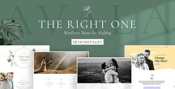 Avala - Wedding & Event WordPress Theme - tema WordPress