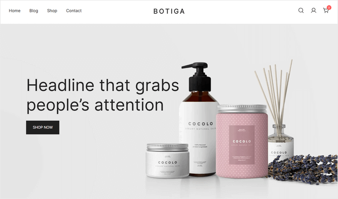 An example of a WooCommerce theme