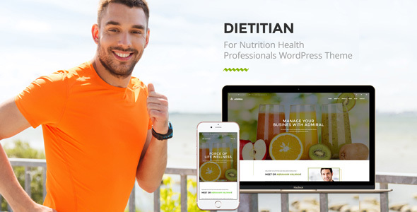 Dietitian - Nutrition Health Professionals WordPress Theme - tema WordPress