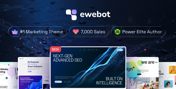 Ewebot - Digital Marketing Agency & SEO WordPress Theme - tema WordPress