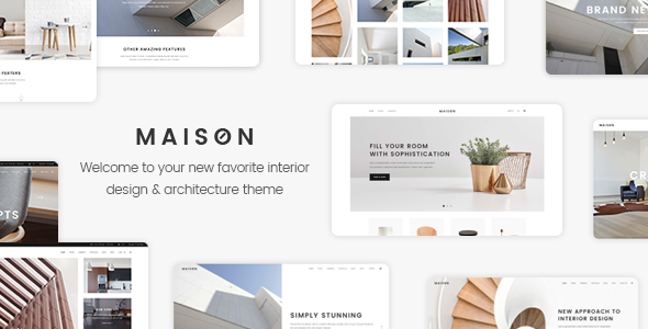 Maison - Modern WordPress Theme for Interior Designers and Architects - tema WordPress