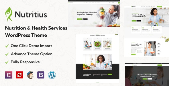Nutritius - Nutrition & Health Services WordPress Theme - tema WordPress