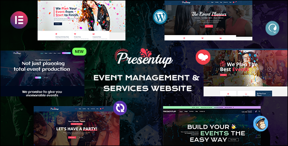 Presentup - Event Planner & Celebrations Management WordPress Theme - tema WordPress