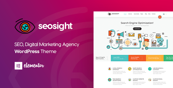 Seosight - Digital Marketing Agency WordPress Theme - tema WordPress