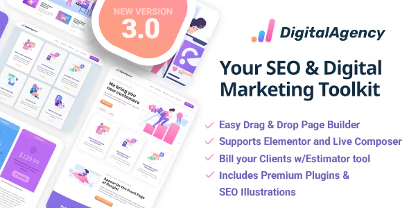 SEOWP | Digital Marketing Agency and SEO WordPress Theme - tema WordPress