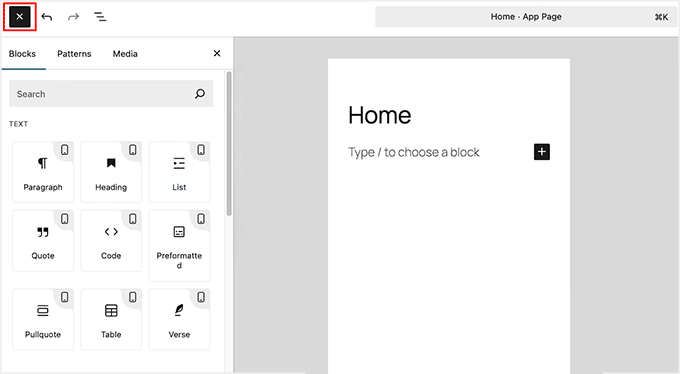 Use blocks to customize app pages in MemberPress AppKit