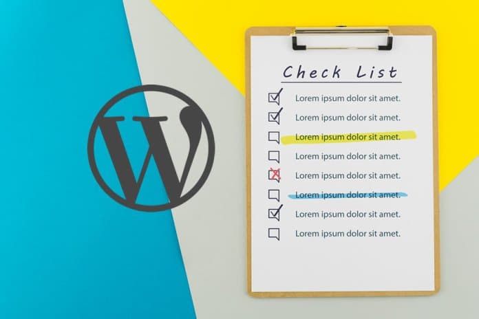 adicionar um checklist de post de blog ao editor do WordPress